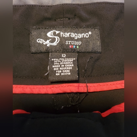 Black Slacks with front Pockets - Picture 3 of 3